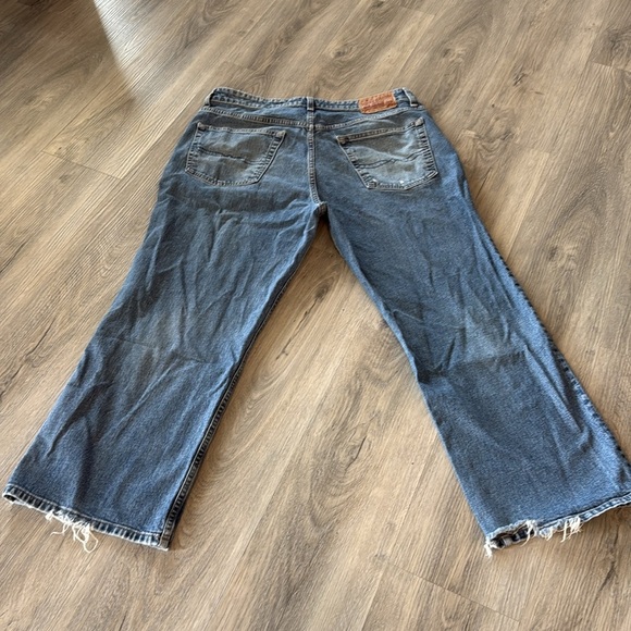 Bluenotes cropped denim straight leg blue jeans size 31 / 12 - Picture 10 of 13